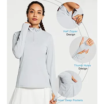 Libin Women's UV Protection Golf Shirt Quick Dry Outdoors