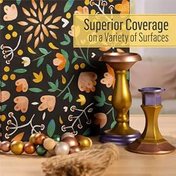 FolkArt Acrylic Paint Metallic Antique Gold 8 oz - Premium Quality