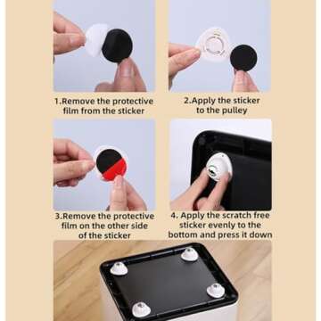 Self Adhesive Ball Caster Wheels for Easy Movement