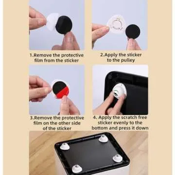 Self Adhesive Ball Caster Wheels for Easy Movement