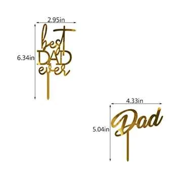 Father's Day Cake Toppers - Best Dad Cake Decorations