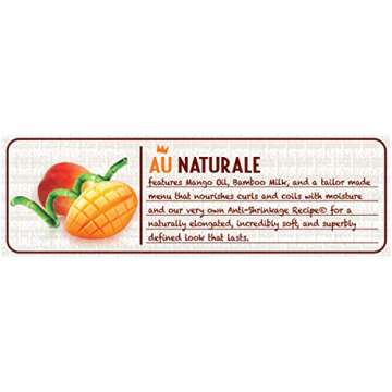 SoftSheen-Carson Dark and Lovely Au Naturale Curly Hair Products, Coil Moisturizing Souffle, Mango Oil & Bamboo Milk, Defines and Softens Tight Curls, Paraben Free, 14.4 oz