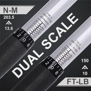 EPAuto 1/2-inch Drive Click Torque Wrench 10-150 ft/lb