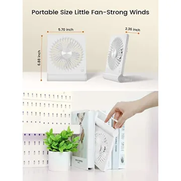 FERRISA Portable Desk Fan - Ultra Quiet, Compact & Powerful