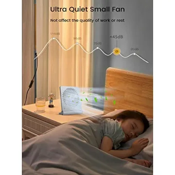 FERRISA Portable Desk Fan - Ultra Quiet, Compact & Powerful