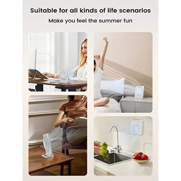 FERRISA Portable Desk Fan - Ultra Quiet, Compact & Powerful