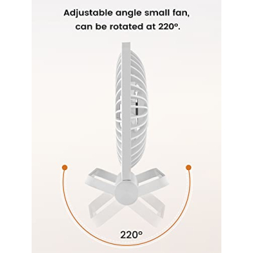 FERRISA Portable Desk Fan - Ultra Quiet, Compact & Powerful
