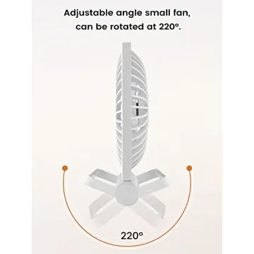 FERRISA Portable Desk Fan - Ultra Quiet, Compact & Powerful