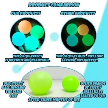Glow in The Dark Sticky Balls for Endless Fun and Stress Relief