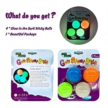 Glow in The Dark Sticky Balls for Endless Fun and Stress Relief