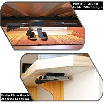 ArdentClan Holster by Safe, Pistol and Rifle Concealed Magnet Holder for car & Home. Uses Heavy Duty Magnets to Conceal & Carry Guns, Pistols & Even Shotguns. in Accessories.