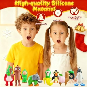 Engaging Advent Calendar 2025 with Fun Silicone Figures
