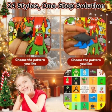 Engaging Advent Calendar 2025 with Fun Silicone Figures