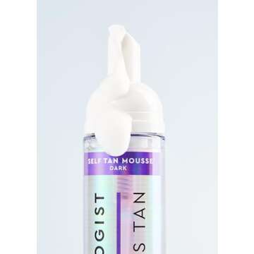 Tanologist Express Self Tan Mousse, Dark - Hydrating Sunless Tanning Foam, Vegan and Cruelty Free - 6.76 Fl Oz