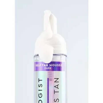 Tanologist Express Self Tan Mousse, Dark - Hydrating Sunless Tanning Foam, Vegan and Cruelty Free - 6.76 Fl Oz