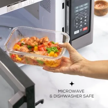 JoyJolt Glass Food Storage Containers 5 Pack