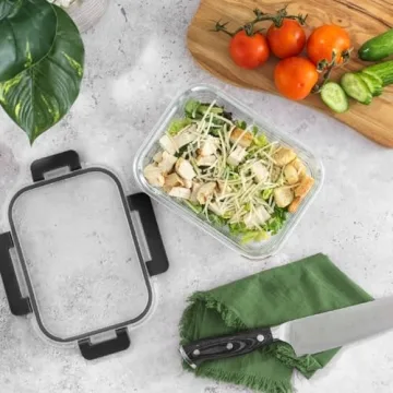 JoyJolt Glass Food Storage Containers 5 Pack