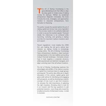 The Art of Startup Fundraising: Pitching Investors, Negotiating the Deal, and Everything Else Entrepreneurs Need to Know