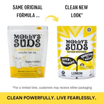 Molly's Suds Oxygen Whitener - Powerful, Chlorine-Free Laundry Solution