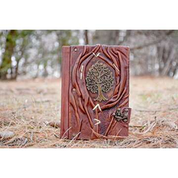 JILANI HANDICRAFT Handmade Leather Journal with Blank Pages - Perfect for Writing, Drawing, Sketchin...