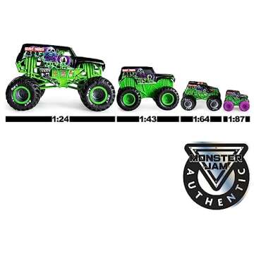 Monster Jam, Official Megalodon Monster Truck, Collector Die-Cast Vehicle, 1:24 Scale, Kids Toys for Boys Ages 3 and up