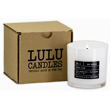 Luxury Lemon & Vanilla Bean Soy Candle - Hand Poured