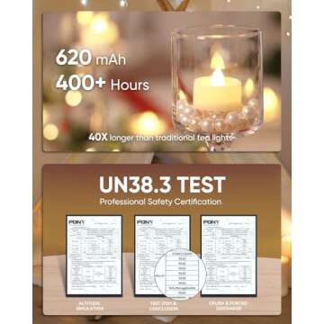 Homemory 12pcs LED Tea Lights with Remote & Timer for Every Occasion