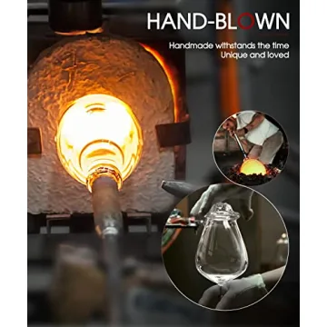 ROVSYA 28oz Red Wine Glasses Hand Blown Crystal Set