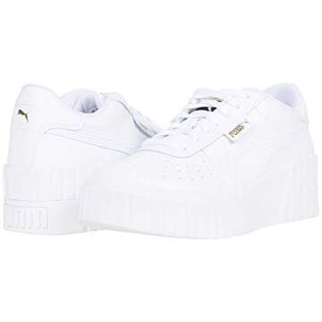 PUMA Women's Cali Wedge Sneaker, White White, 10