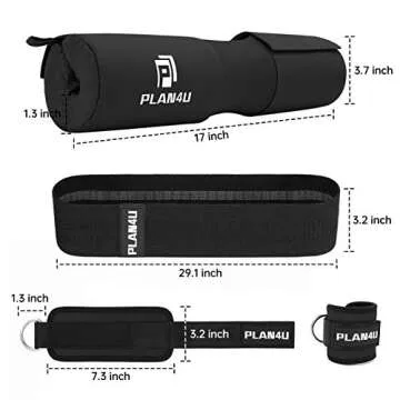 Plan4U Barbell Pad Set for Workout & Hip Thrusts