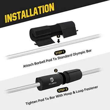 Plan4U Barbell Pad Set for Workout & Hip Thrusts