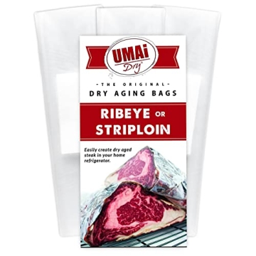 UMAi Dry Aging Bags for Steaks, Pack of 3 – Easy DIY Gourmet Meat Aging