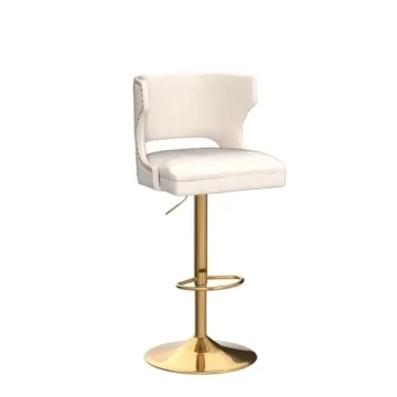 CIMOTA Adjustable Height Swivel Bar Stools Set of 2