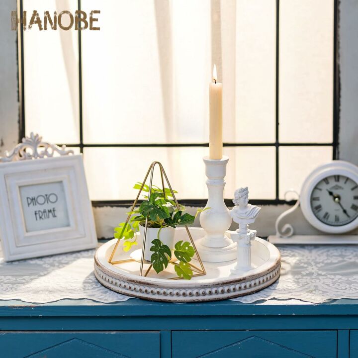 Rustic Cedar Wood Tray for Teachers by Hanobe