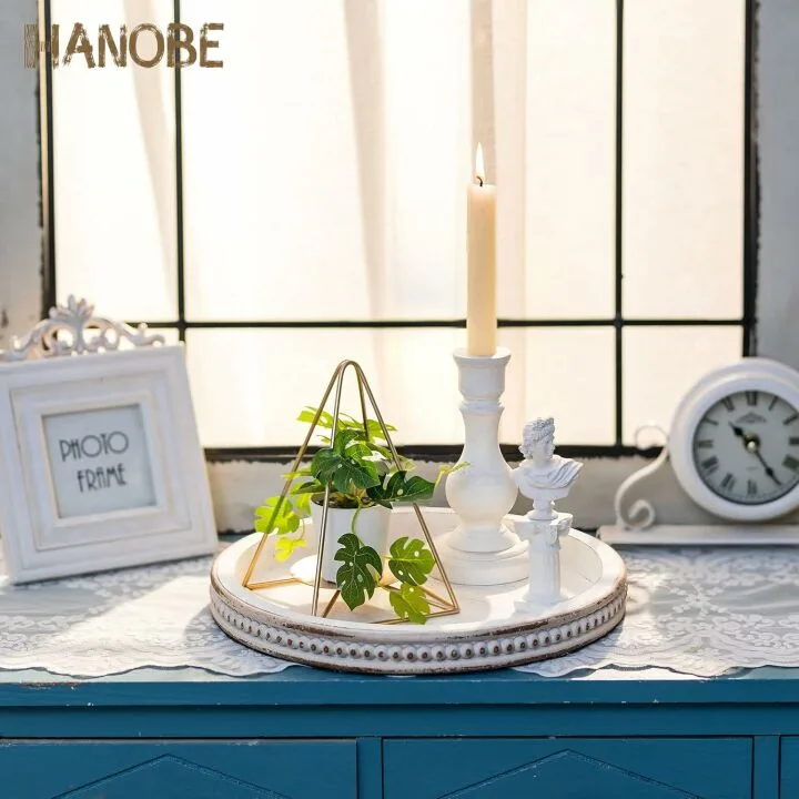 Rustic Cedar Wood Tray for Teachers by Hanobe