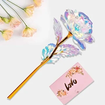 Artificial Rose Flower Bouquet in Vase - Gift for Moms