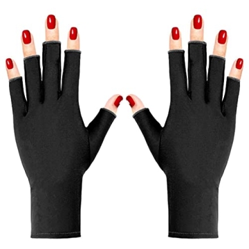Pimoys Fingerless UV Protection Gloves for Gel Nails