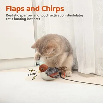 Flapping Bird Cat Toy for Interactive Play