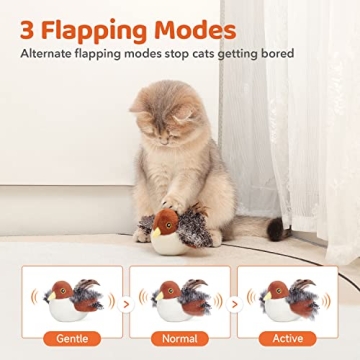 Flapping Bird Cat Toy for Interactive Play
