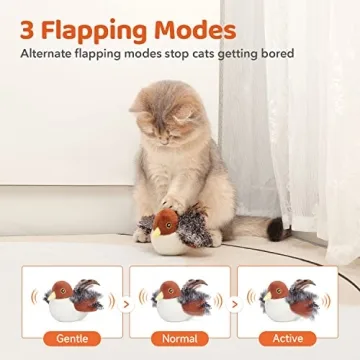 Flapping Bird Cat Toy for Interactive Play