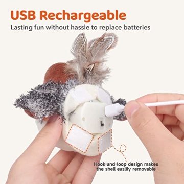Flapping Bird Cat Toy for Interactive Play