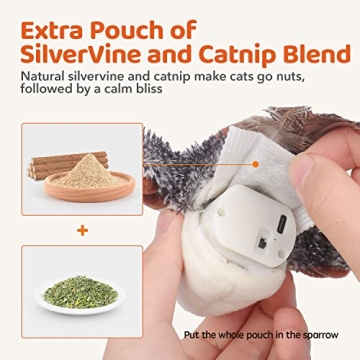 Flapping Bird Cat Toy for Interactive Play