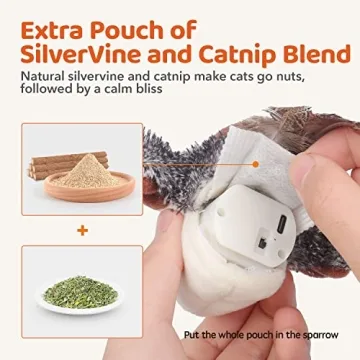 Flapping Bird Cat Toy for Interactive Play