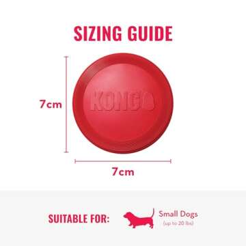 KONG Flyer Durable Dog Toy for Active Outdoor Play