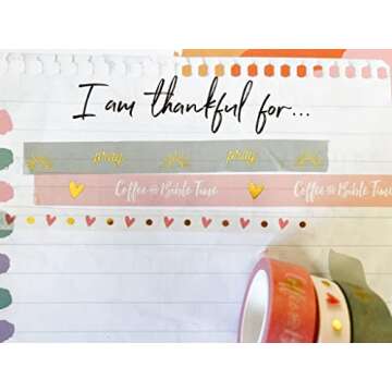 Religious Washi Tape Set for Crafting and Scrapbooking