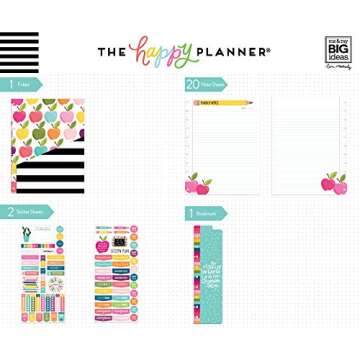 The Happy Planner BIG Accessory Pack, Teacher, Multi - Everything You Need for Creative Organization