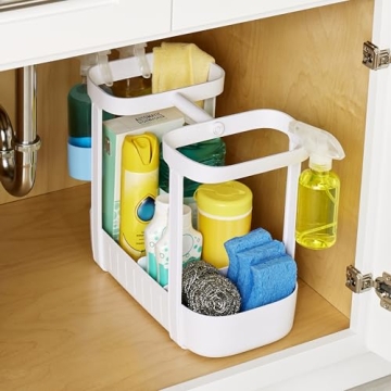 YouCopia Under Sink Cleaning Caddy, 2-Tier Organizer