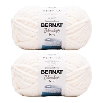 Bernat Blanket Extra Chunky Chenille Acrylic Yarn - Perfect for Cozy Projects