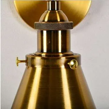 Kiven 1-Light Plug-in Wall Sconce with Copper Finish