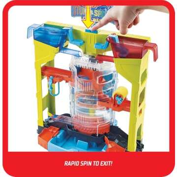 Hot Wheels Mattel Stunt & Splash Car Wash Playset